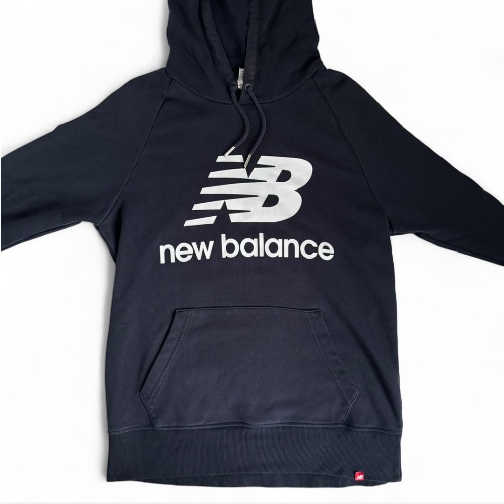 New Balance Navy Hoodie with Logo
